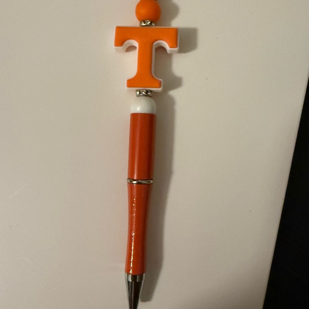Orange and White power T Pen